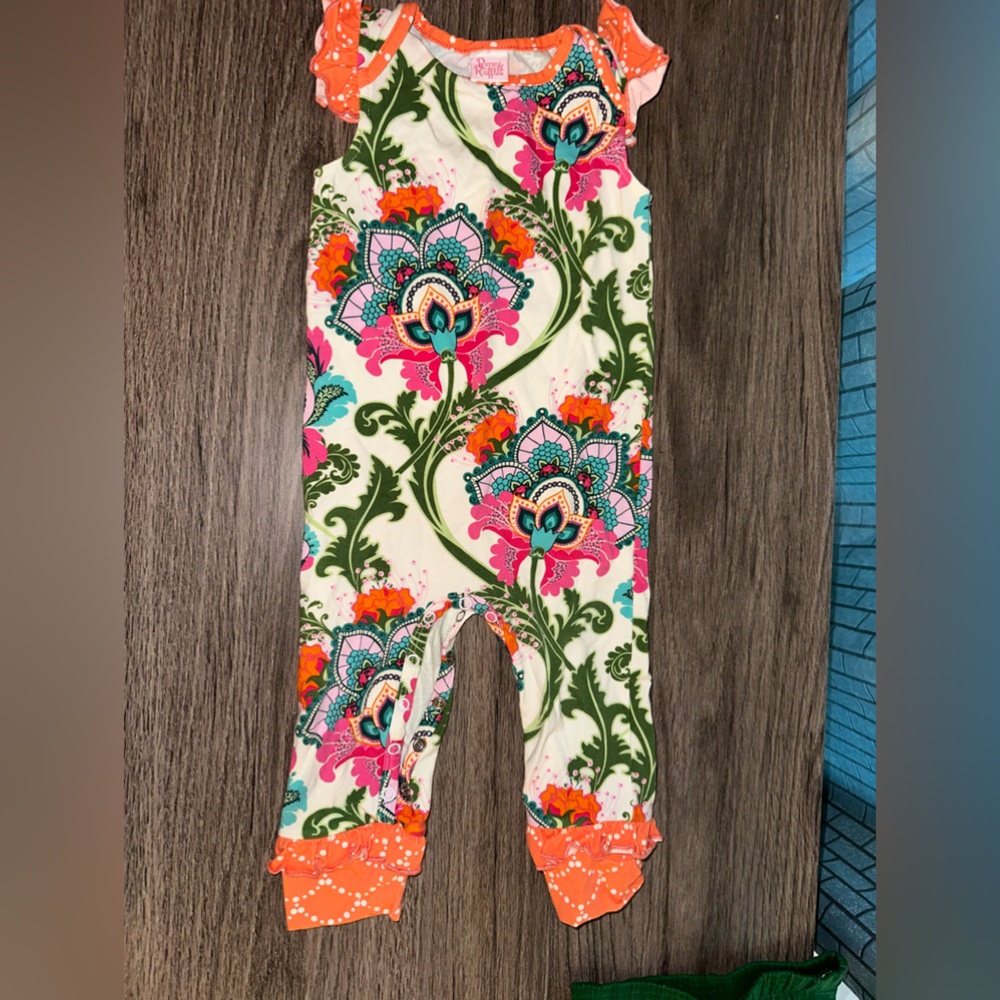 Floral Kids One Piece